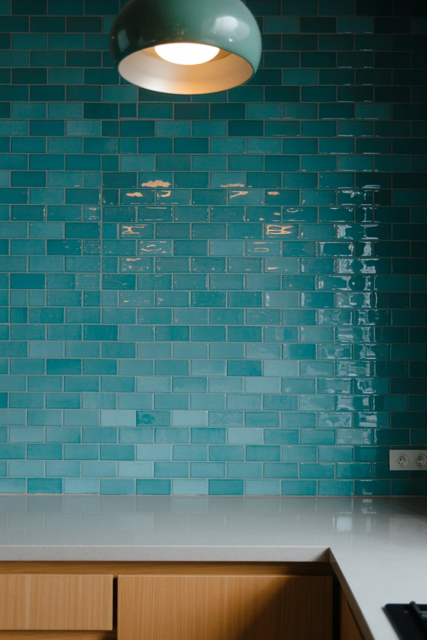 stacked glass mosaic