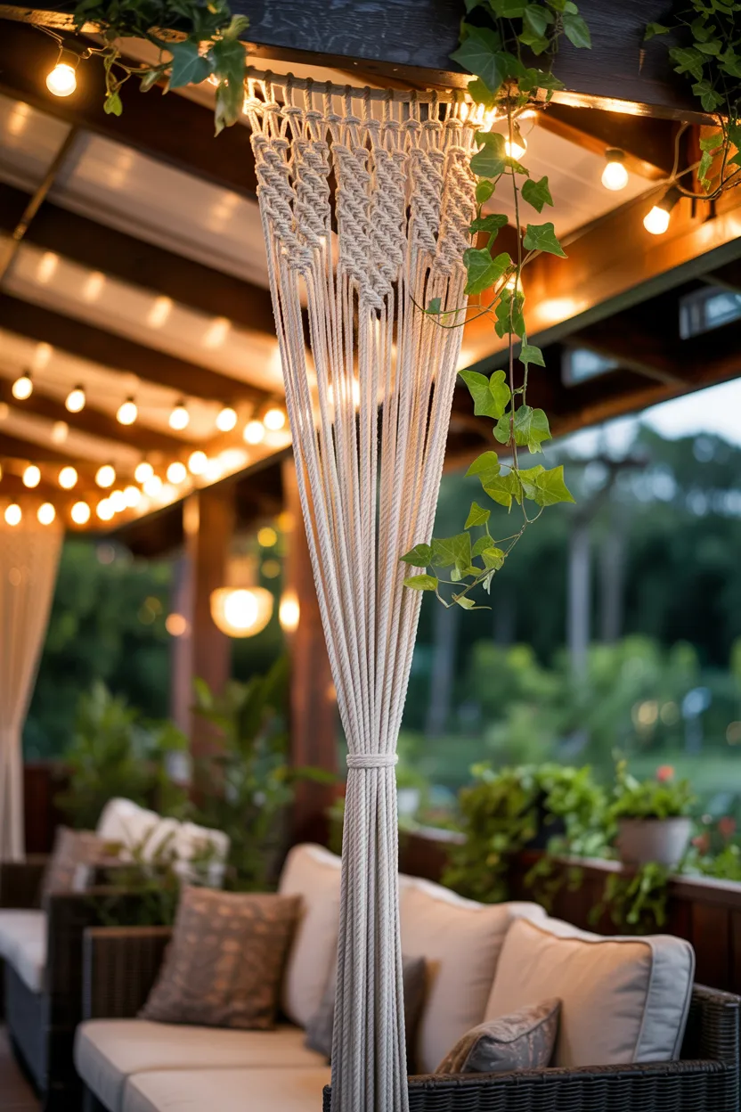 macrame string lights