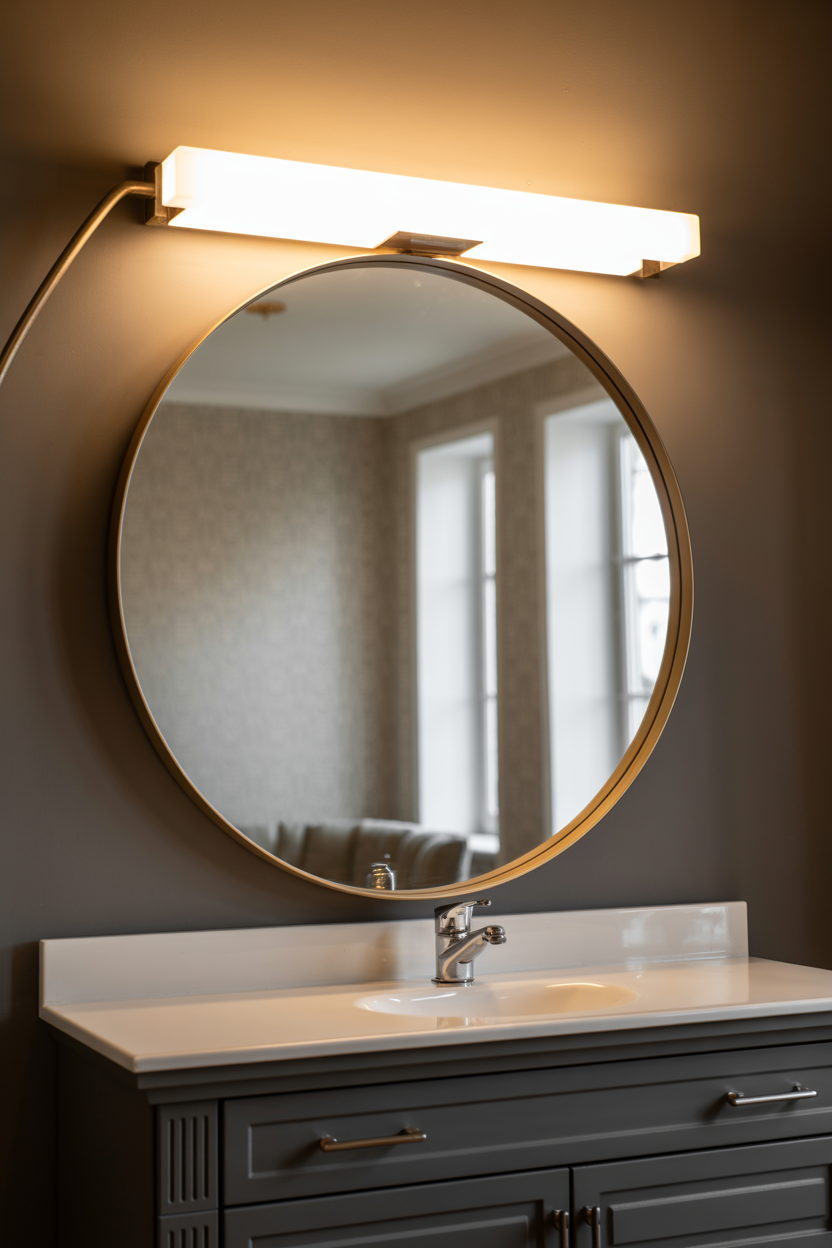 oversized statement mirror