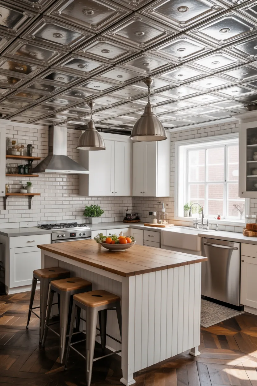 pressed tin tiles