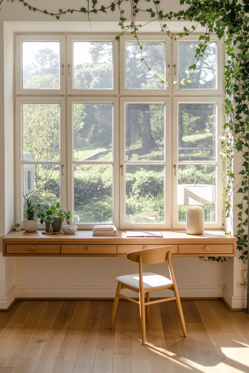 window sill workspace