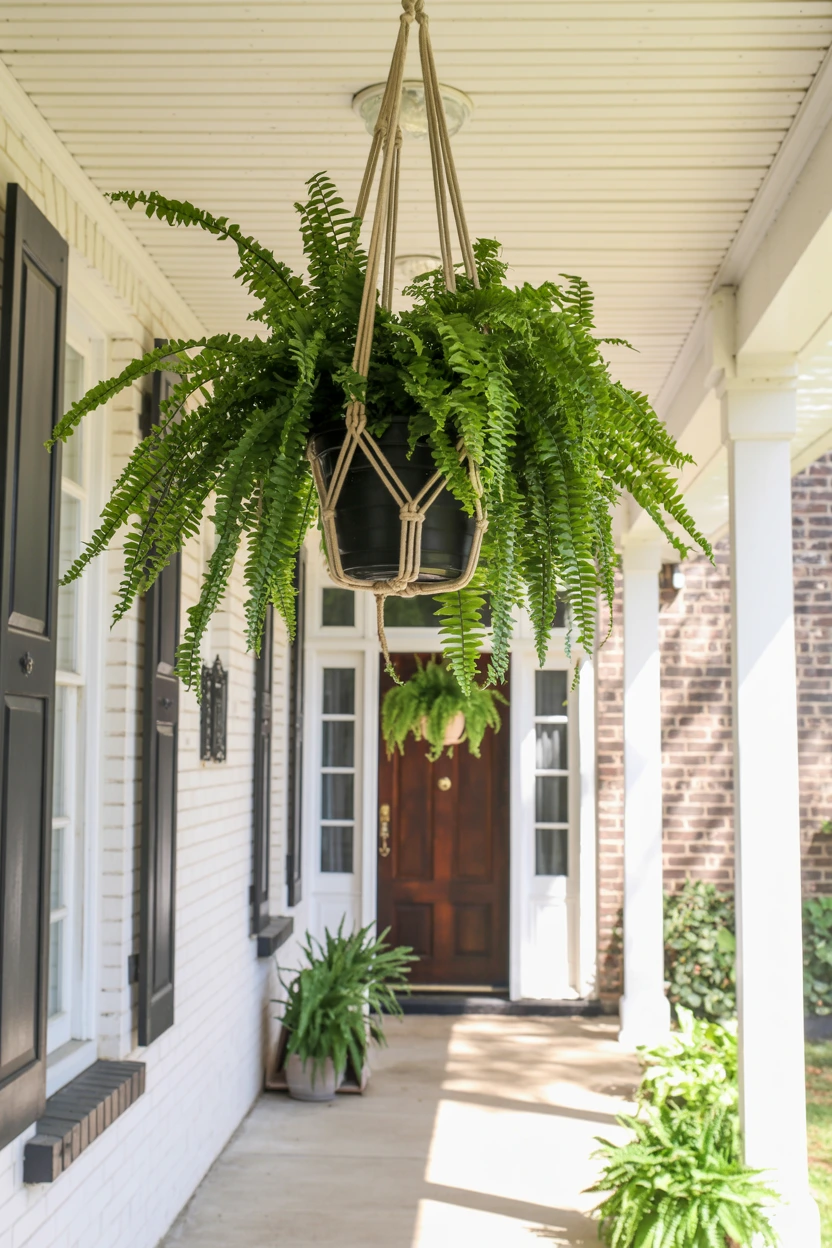 trailing fern hangers