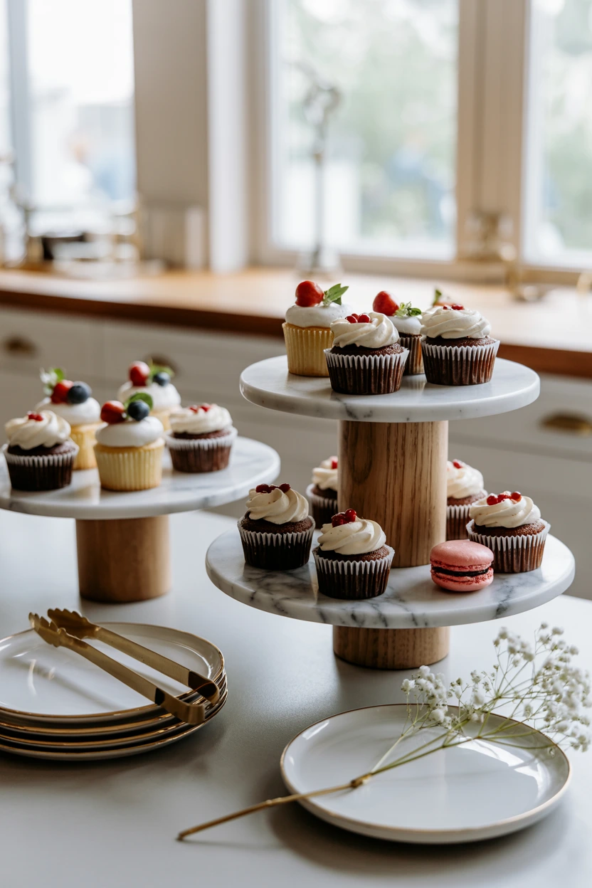 tiered dessert display stands