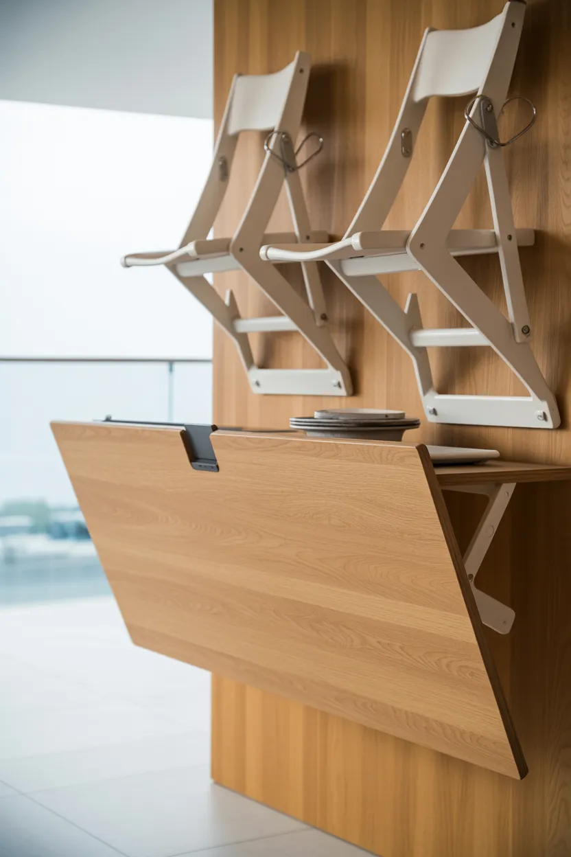fold-down dining tables