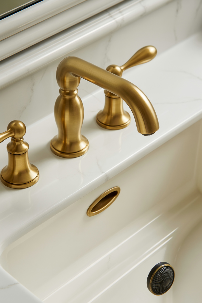 brushed brass hardware