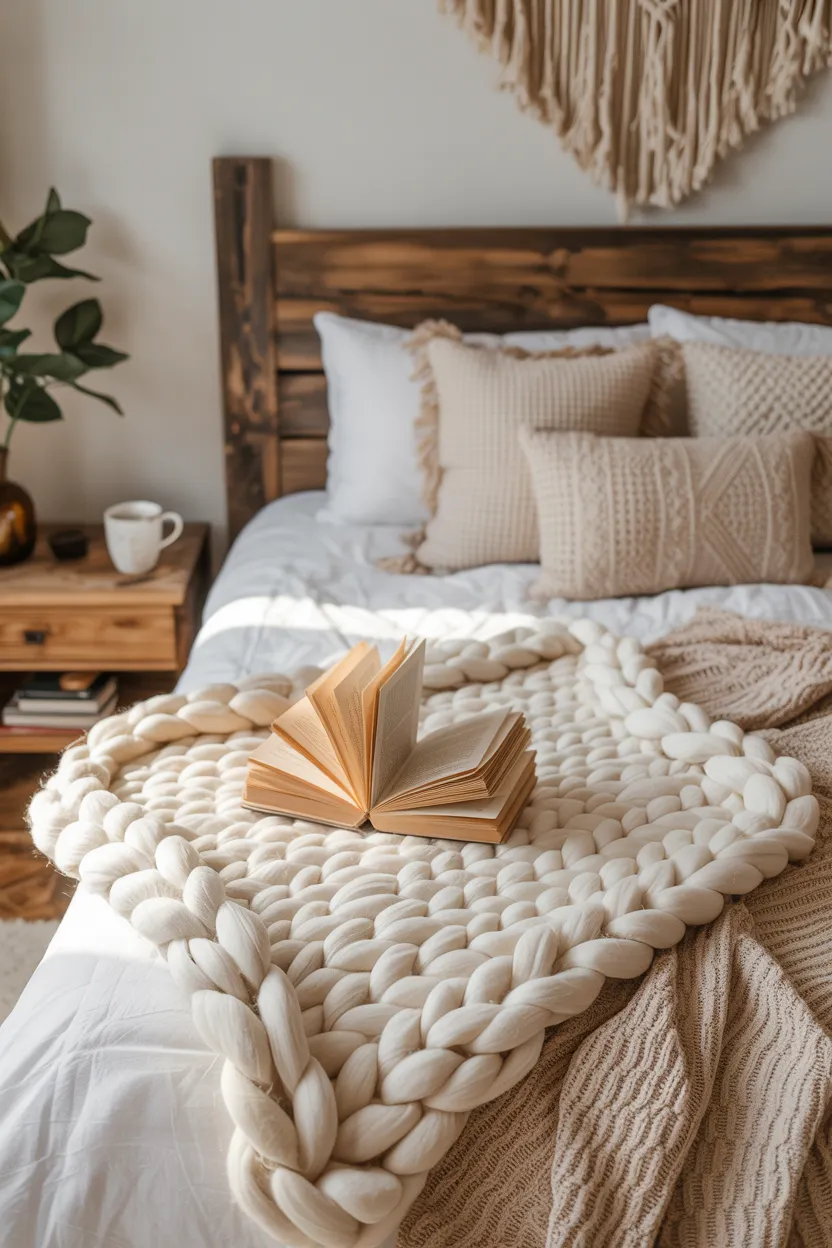 chunky knit throws