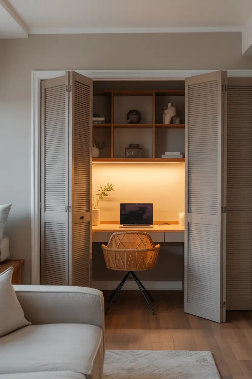 hidden closet office