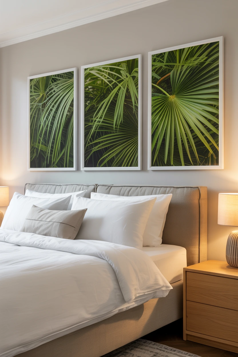 palm frond wall art
