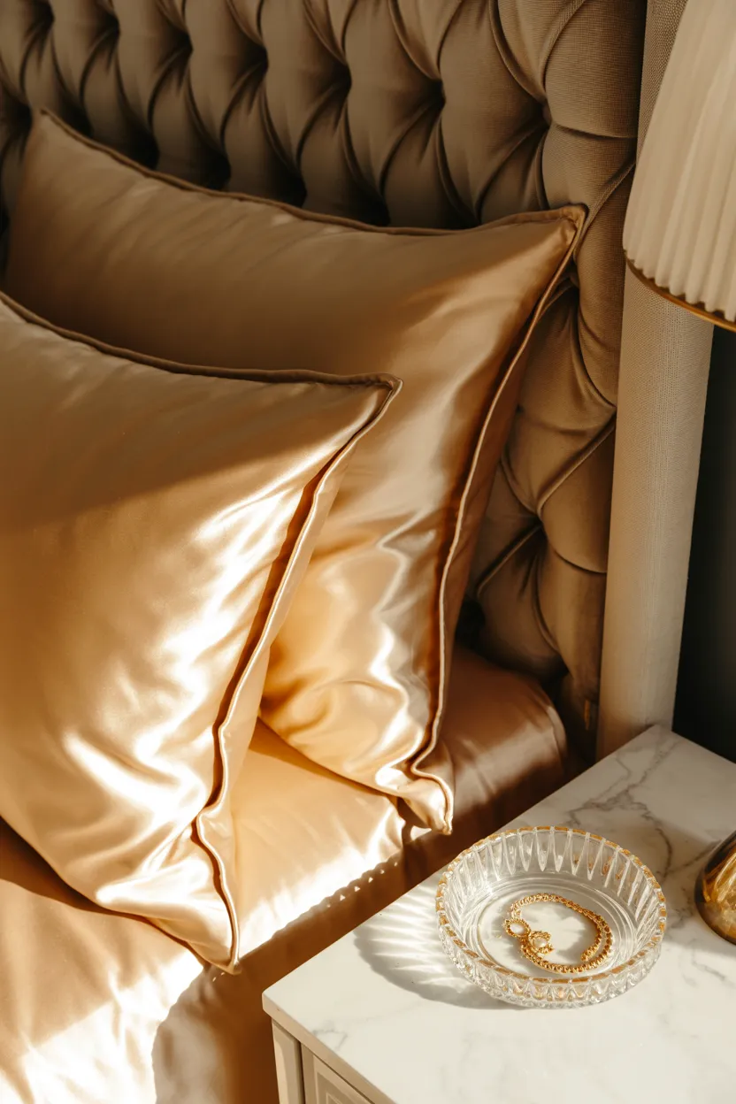 earthy silk pillowcases
