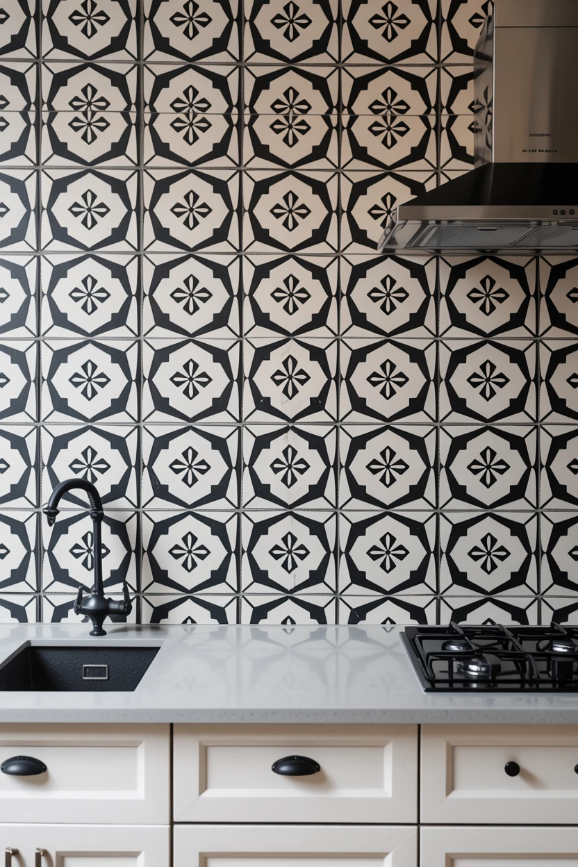 bold geometric tiles