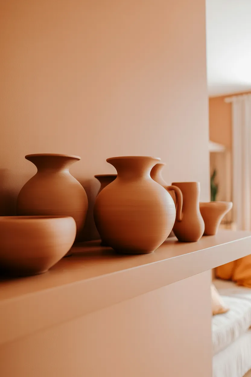 terracotta ceramic vases