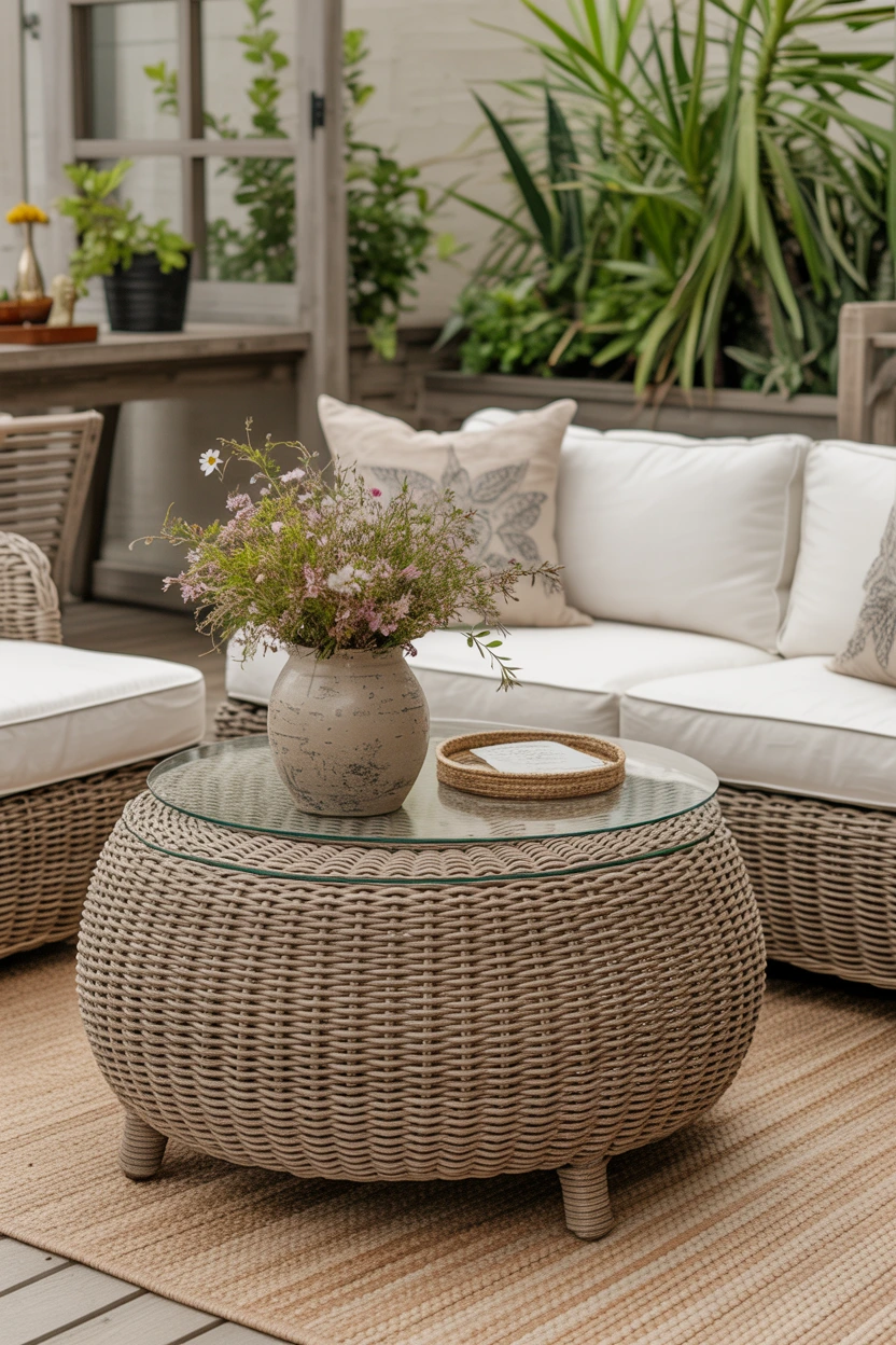 rattan coffee tables