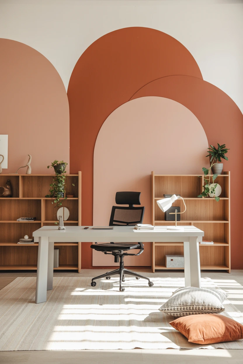 geometric painted shapes
