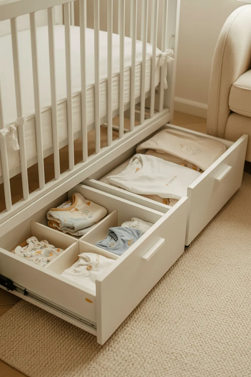 under-crib storage drawers