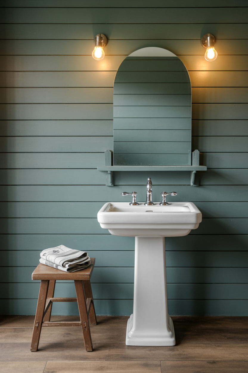 vertical shiplap accent