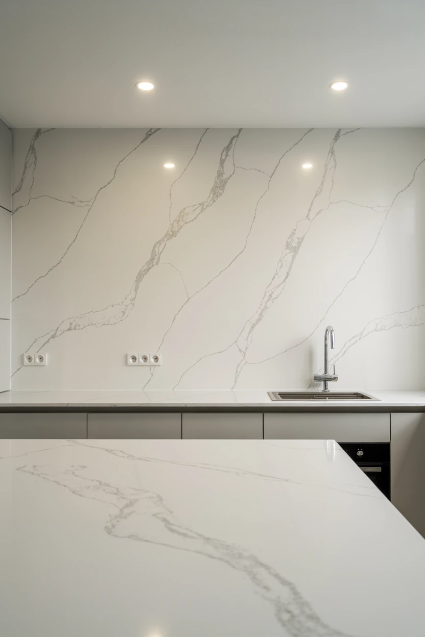 seamless quartz slab