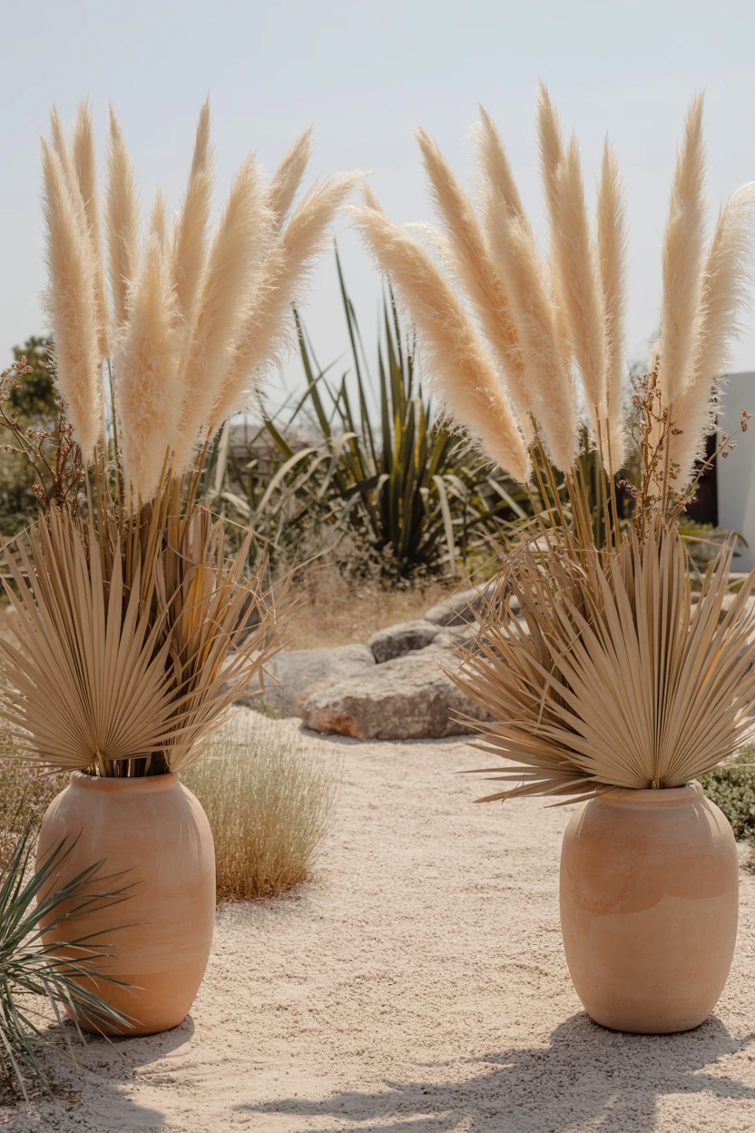 pampas grass accents