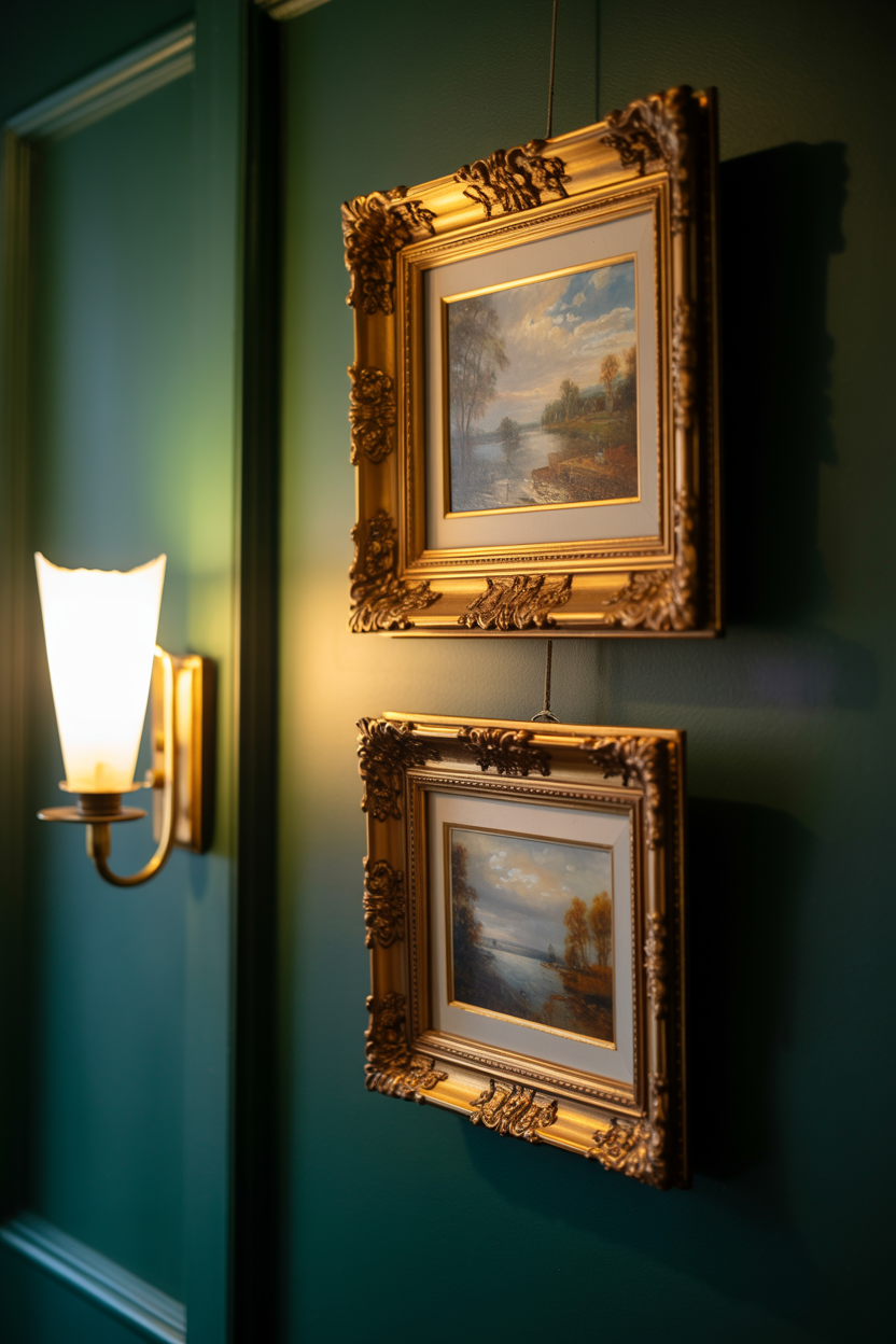 framed vintage artwork