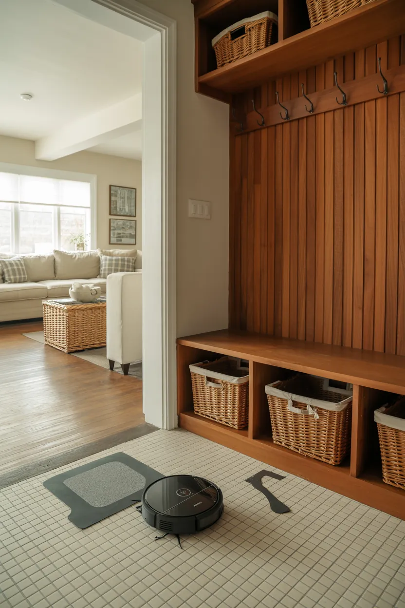 modern entryway transitions