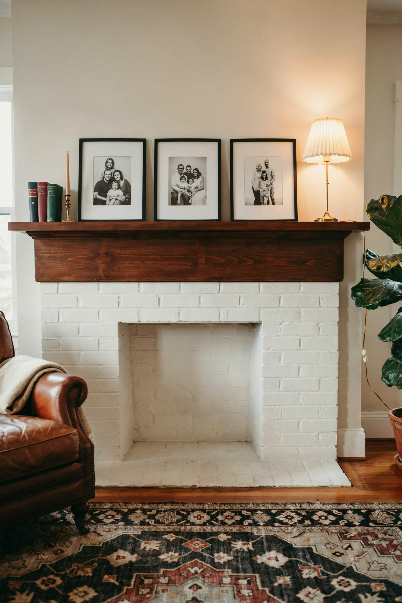 framed family photographs