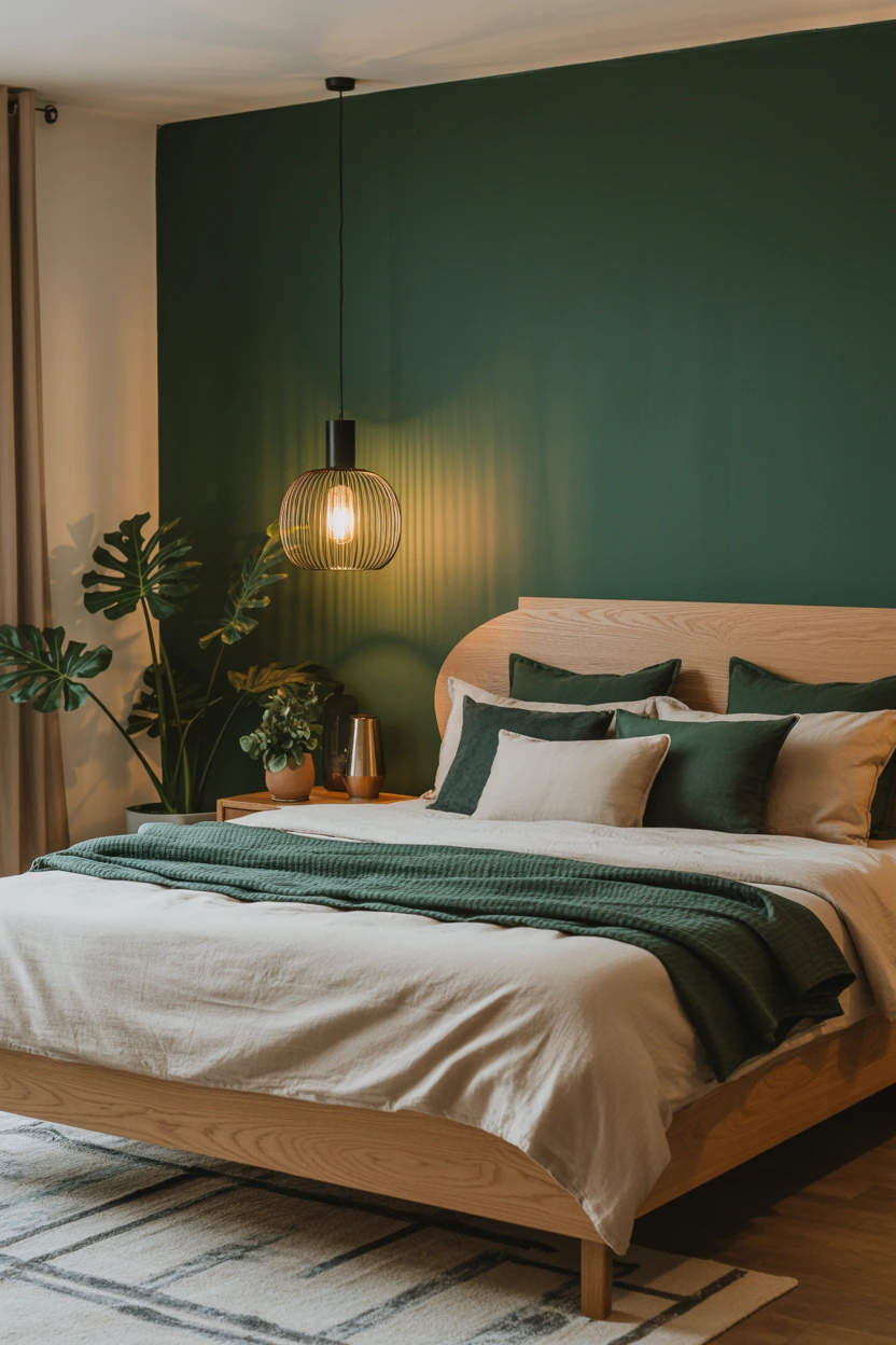 deep forest green accents