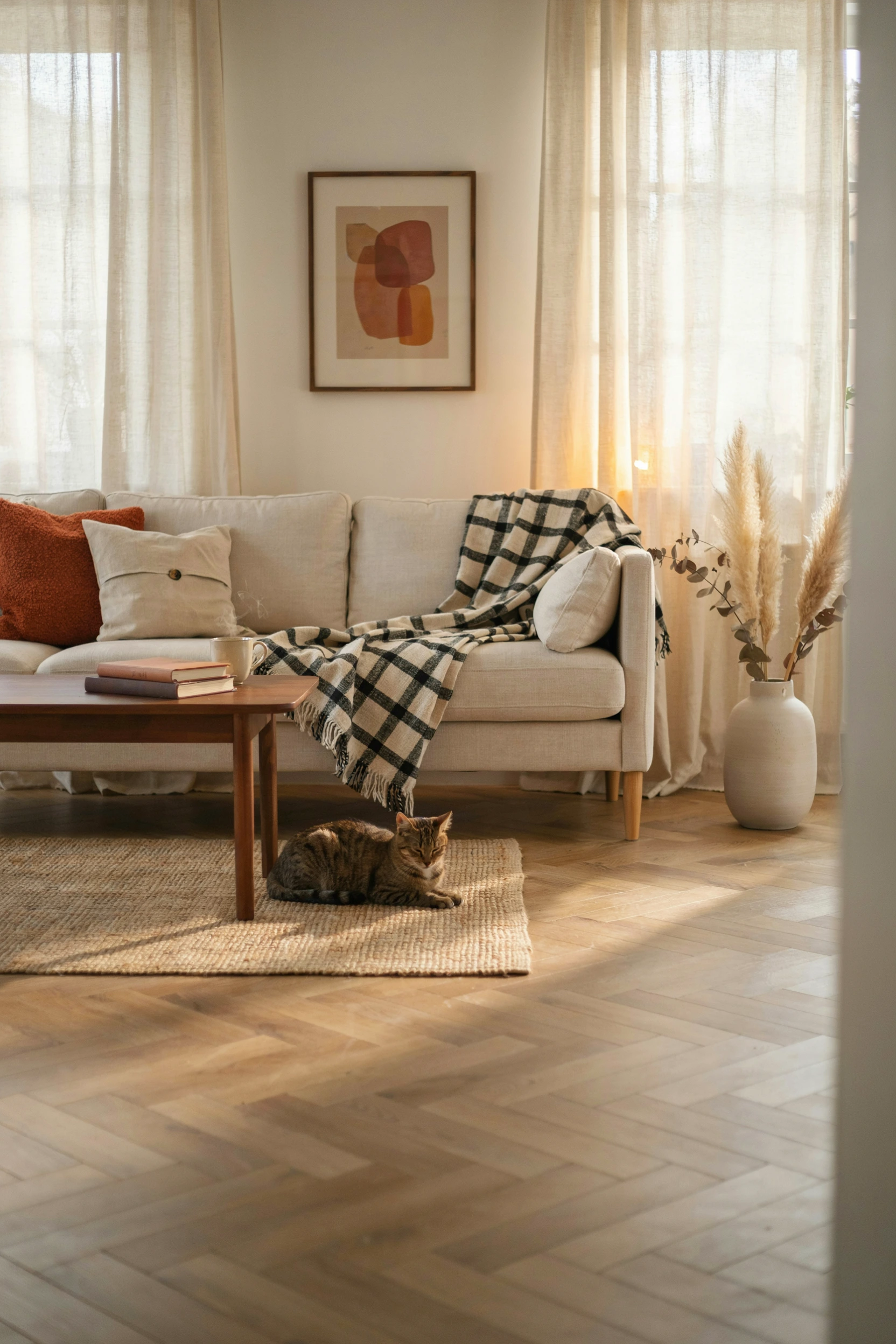 checkered wool throws