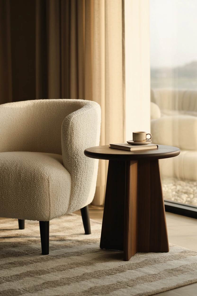 textured bouclé armchair covers