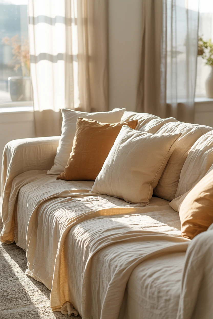 textured linen sofa covers