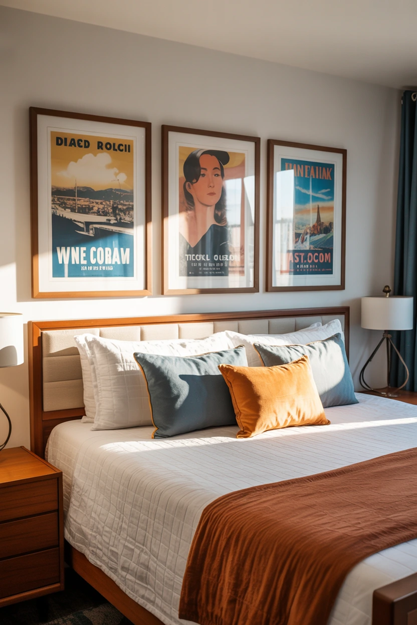 archival travel poster row