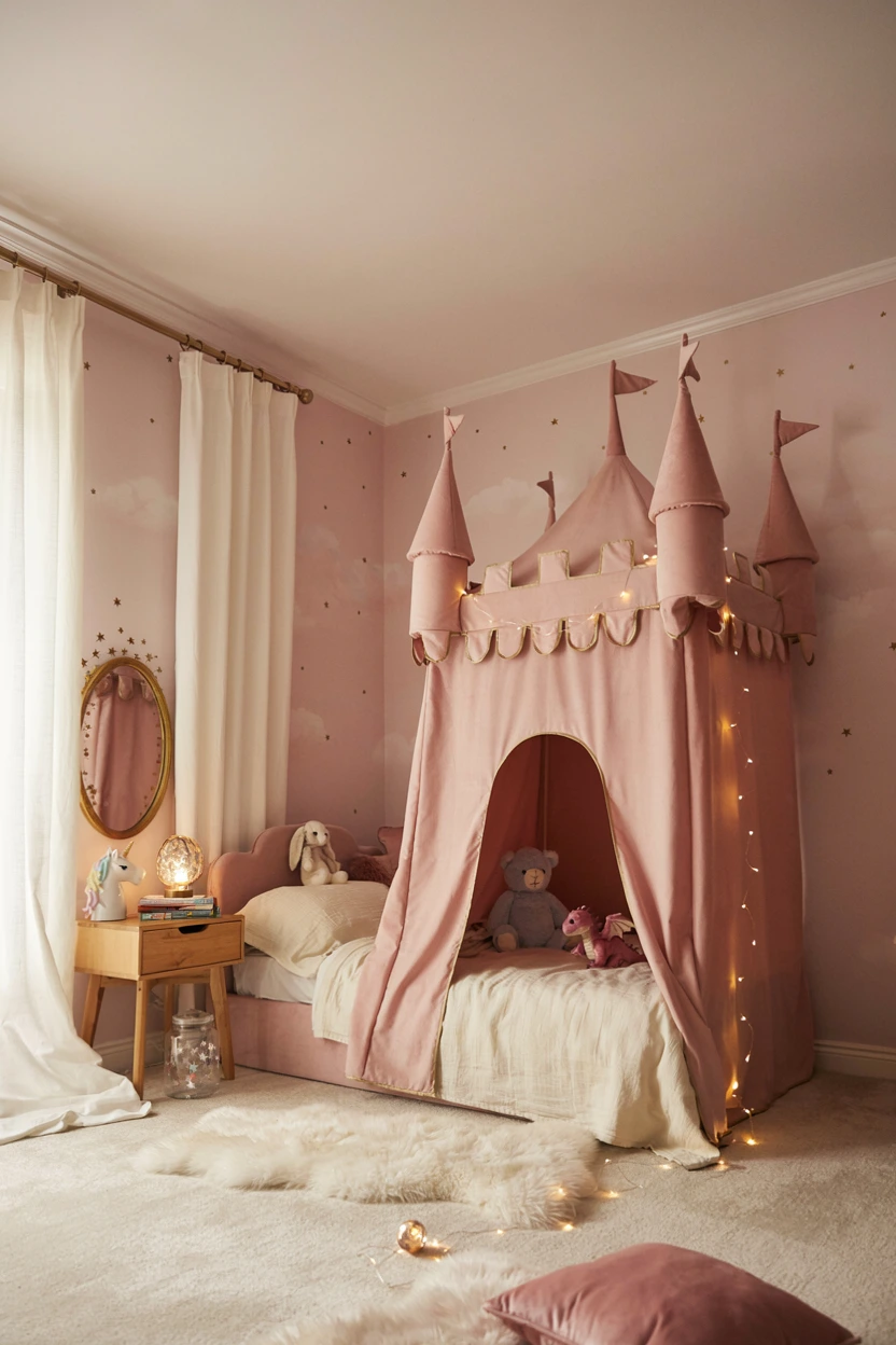 castle play tent bed