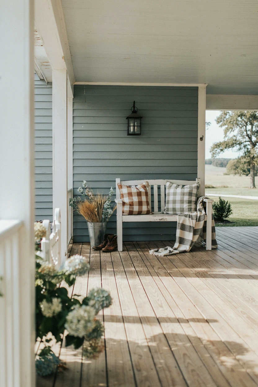 simple porch bench