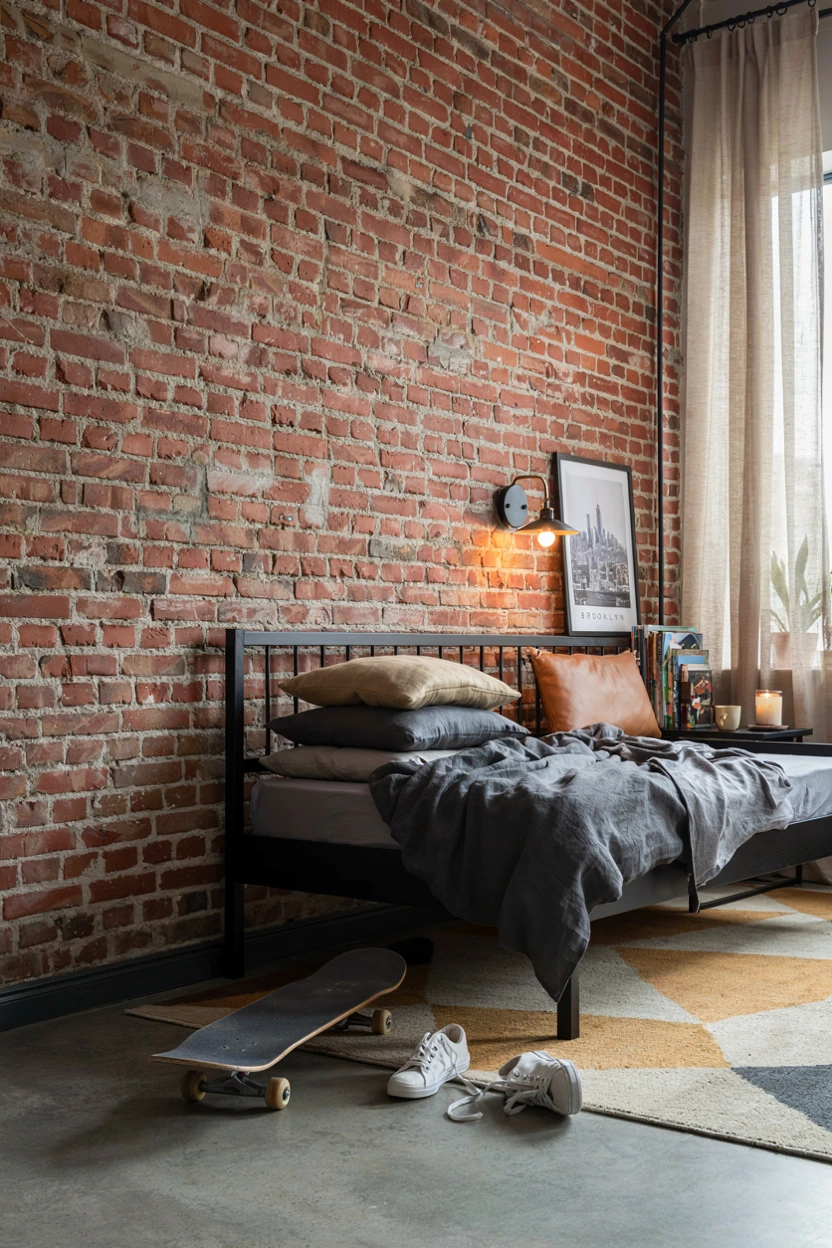 metal frame industrial bed