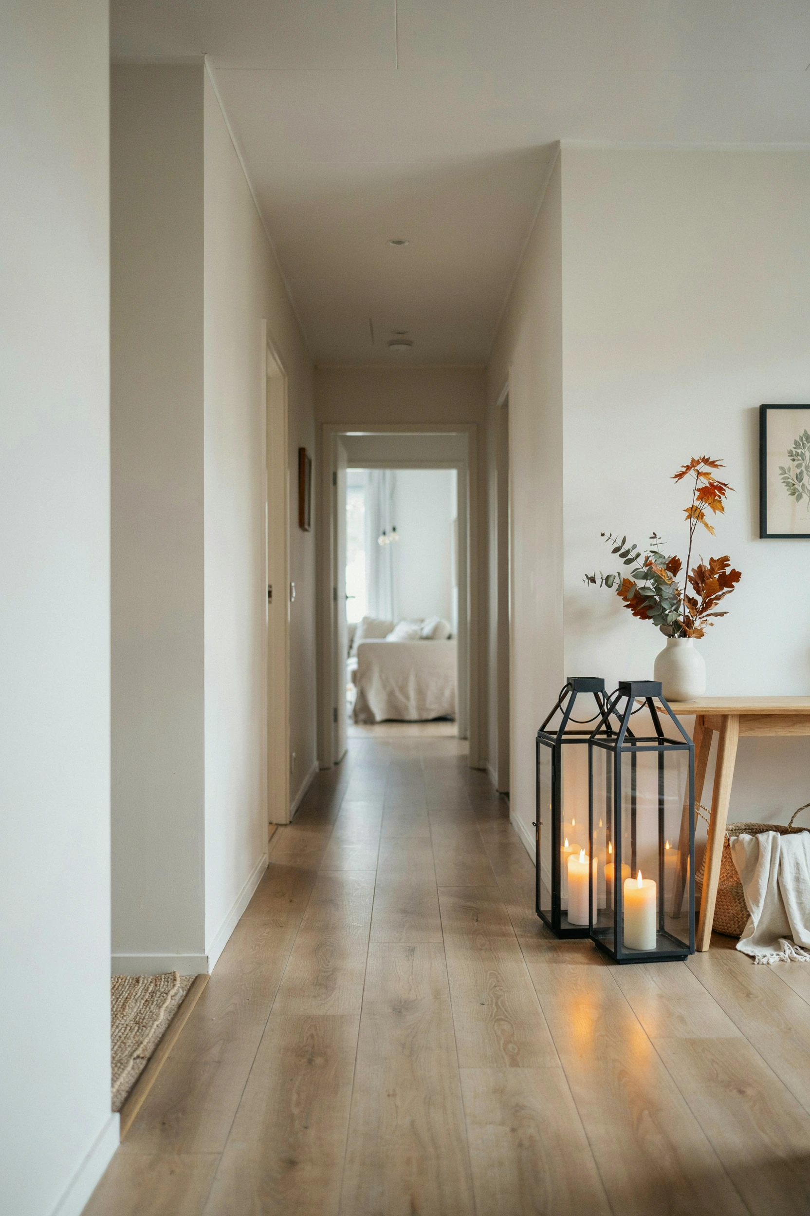 black metal lantern floor accent