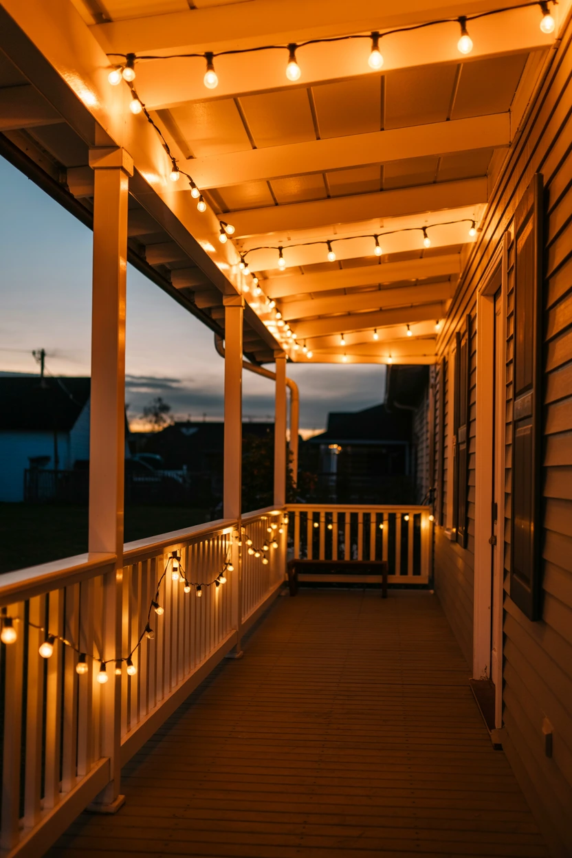 warm amber lighting