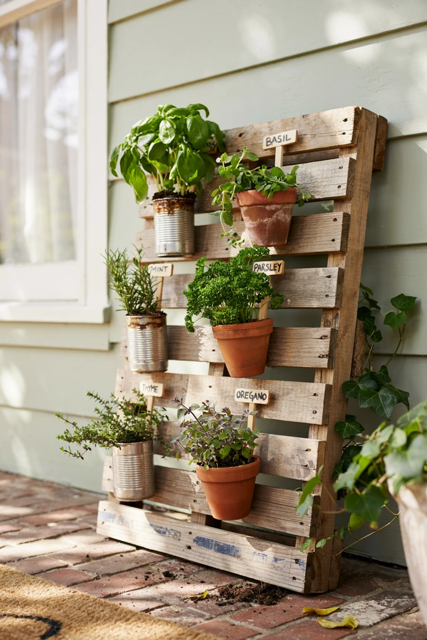 pallet herb garden