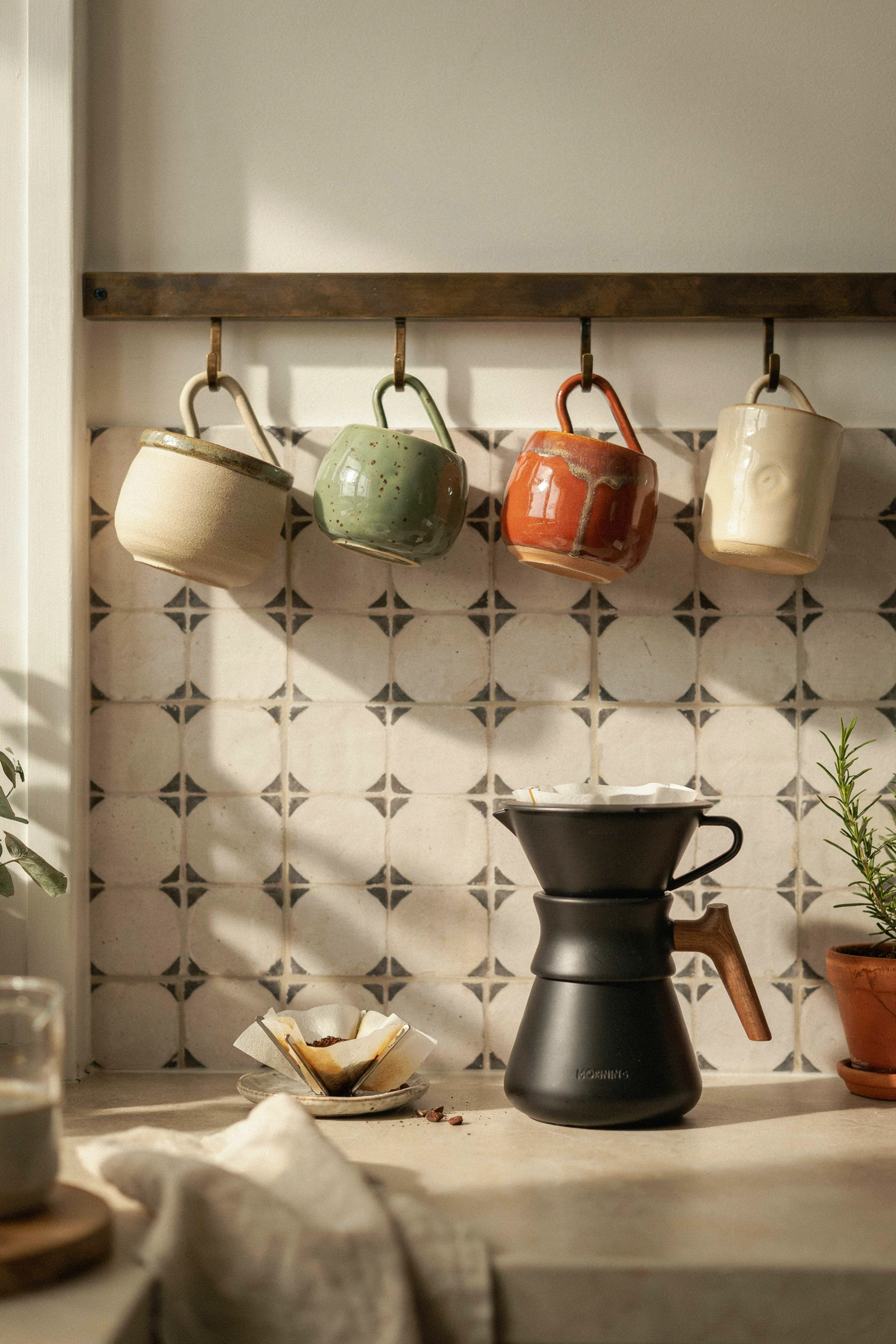 earthy stoneware mug collection