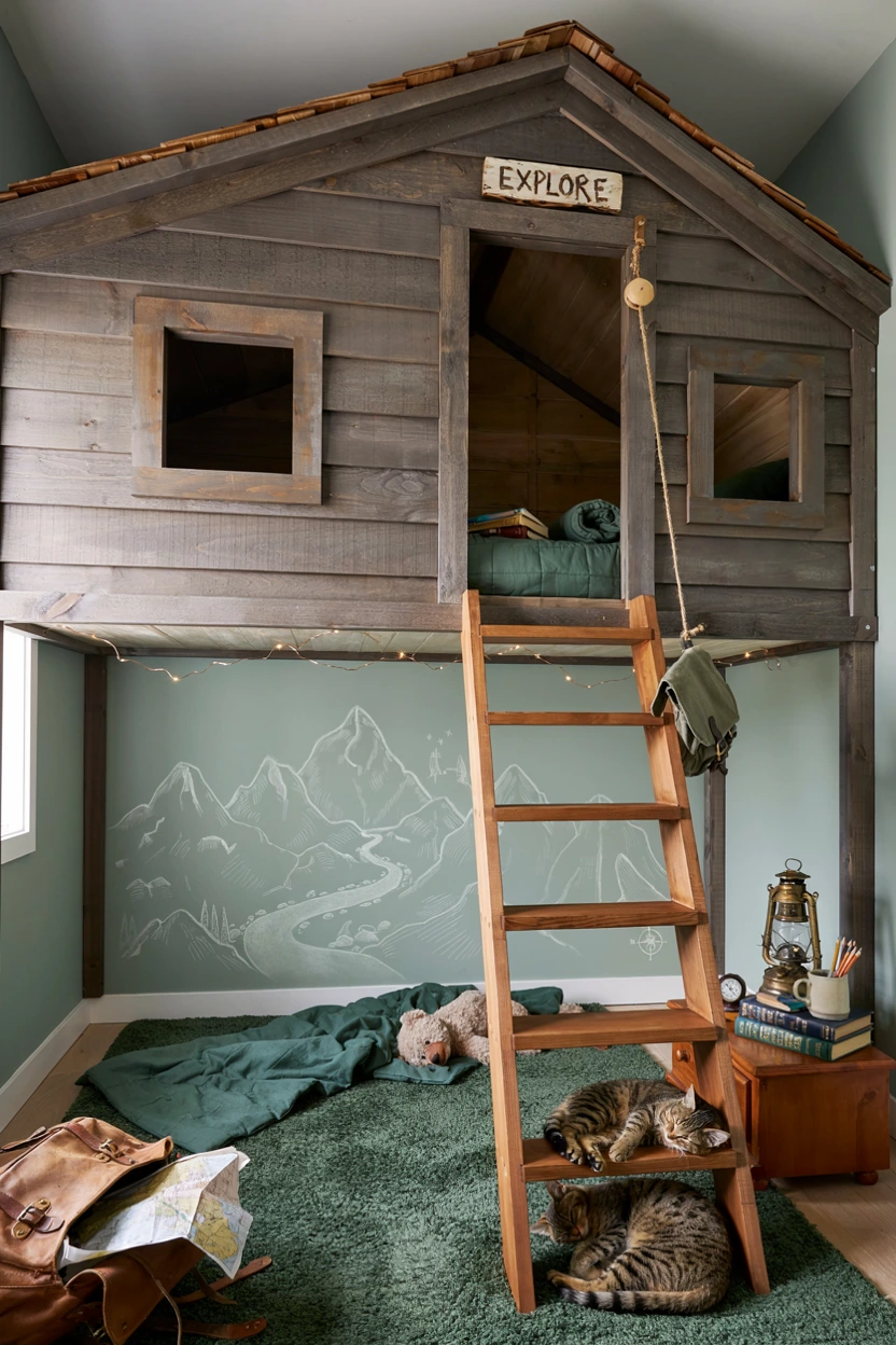 treehouse loft bed design