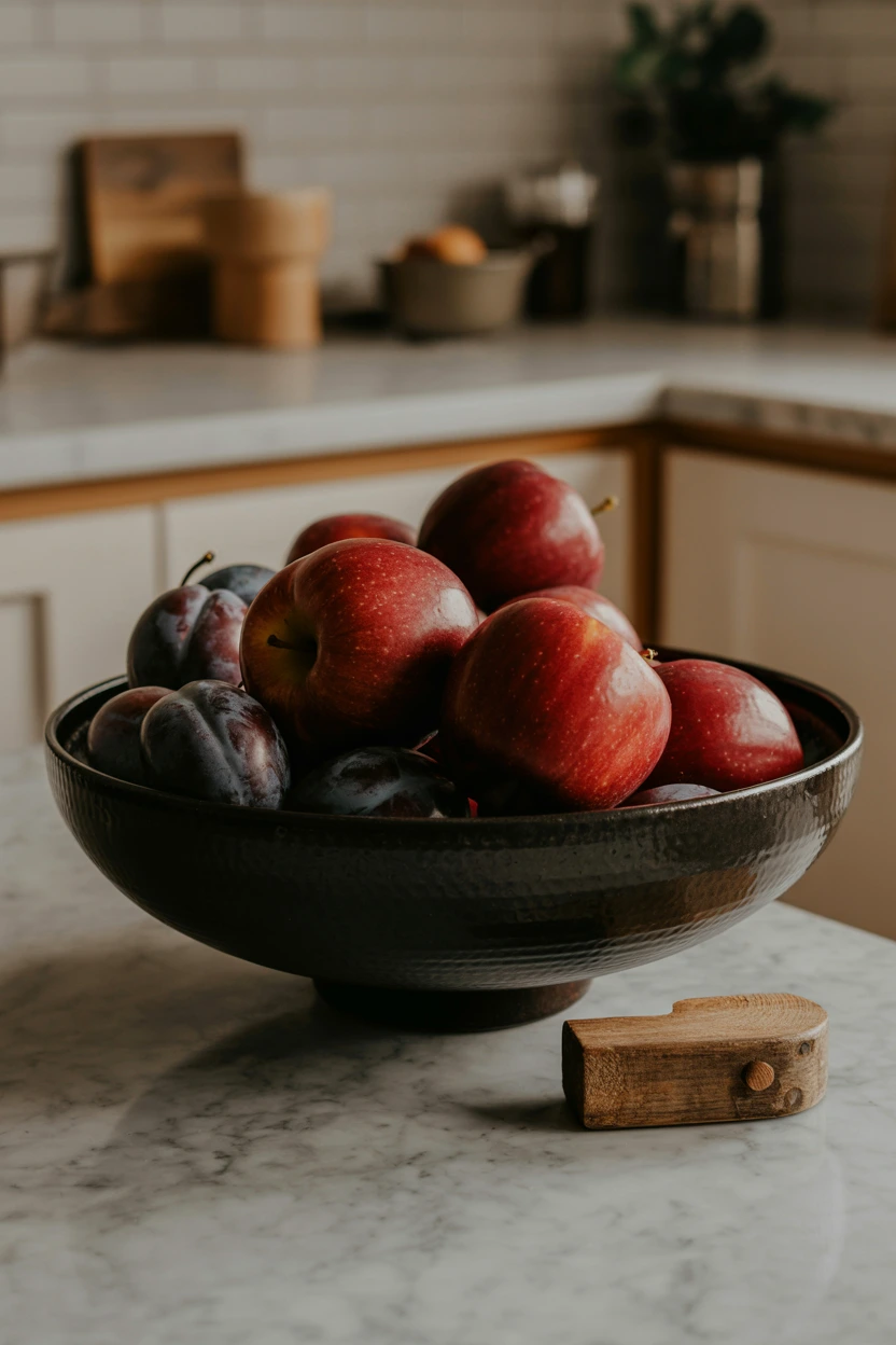 poison apple fruit bowl