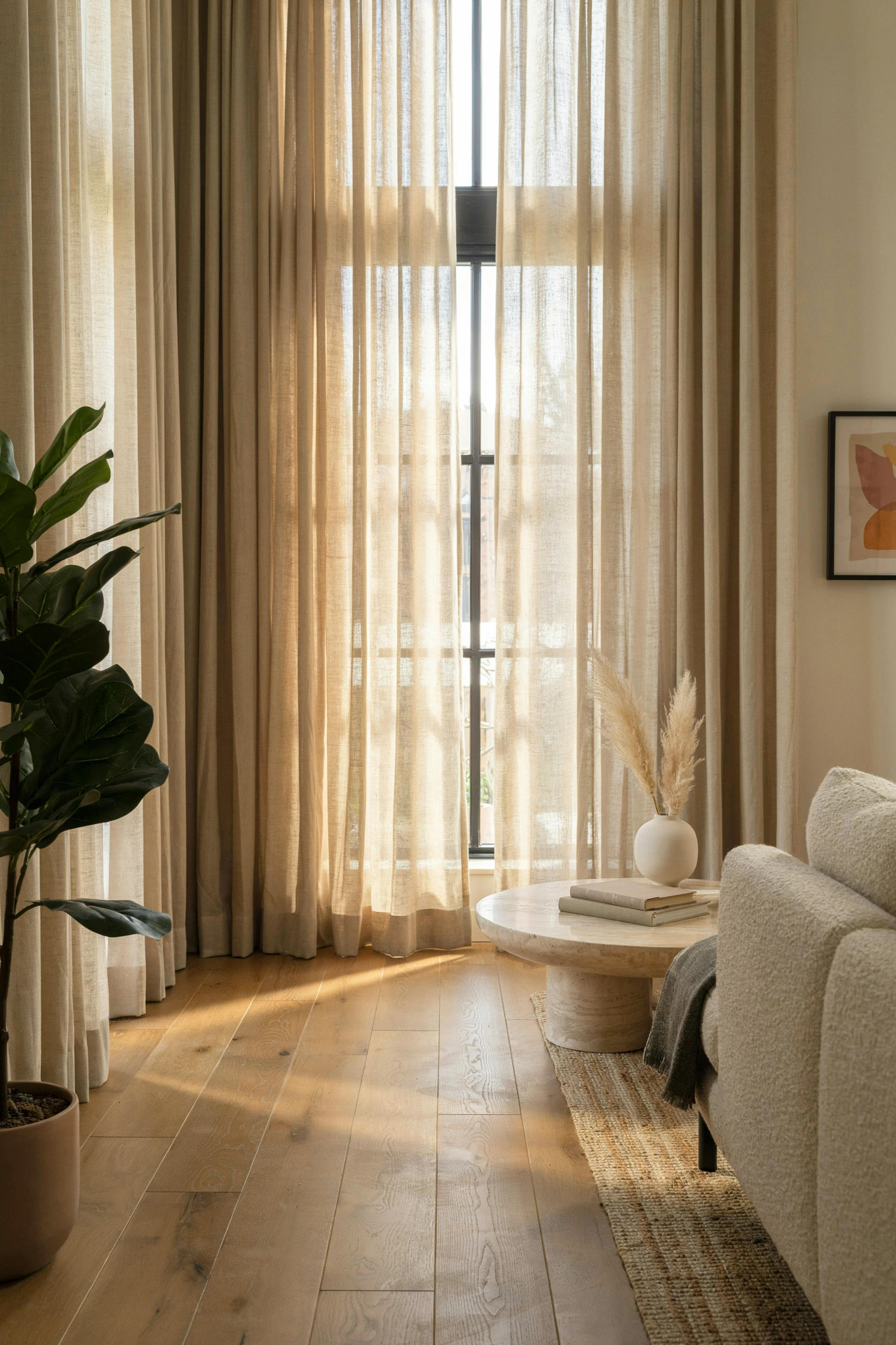 heavy linen curtains