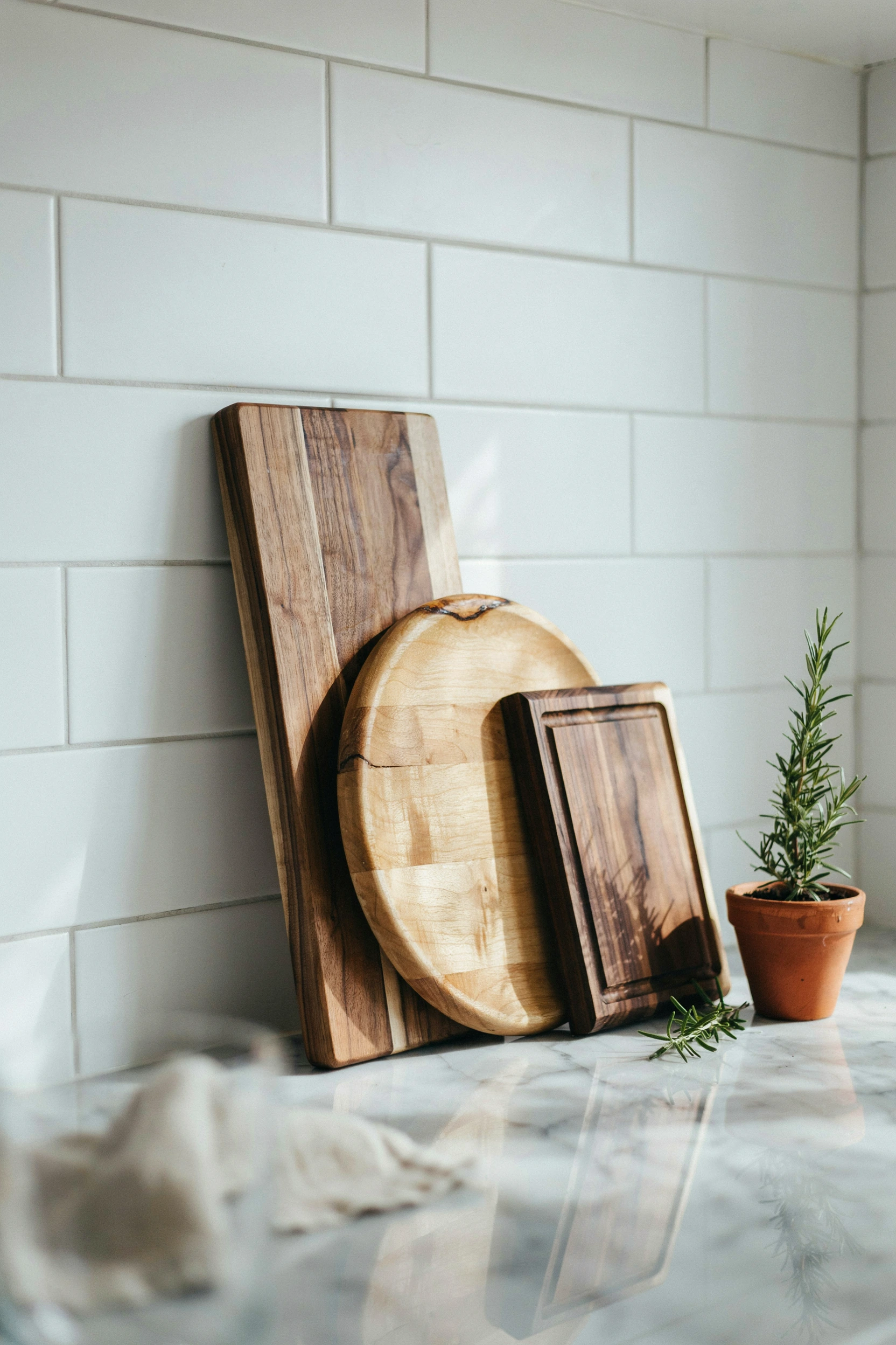 rustic wooden cutting boards