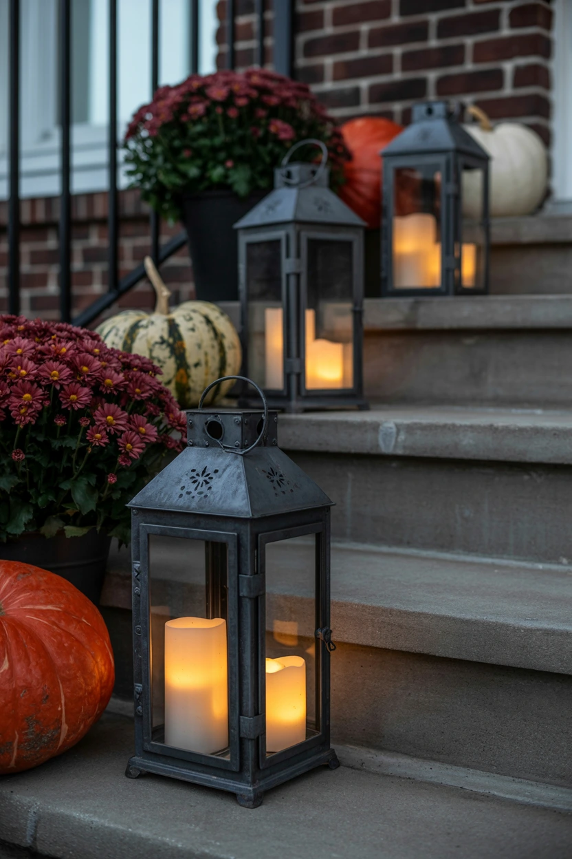 vintage metal lanterns