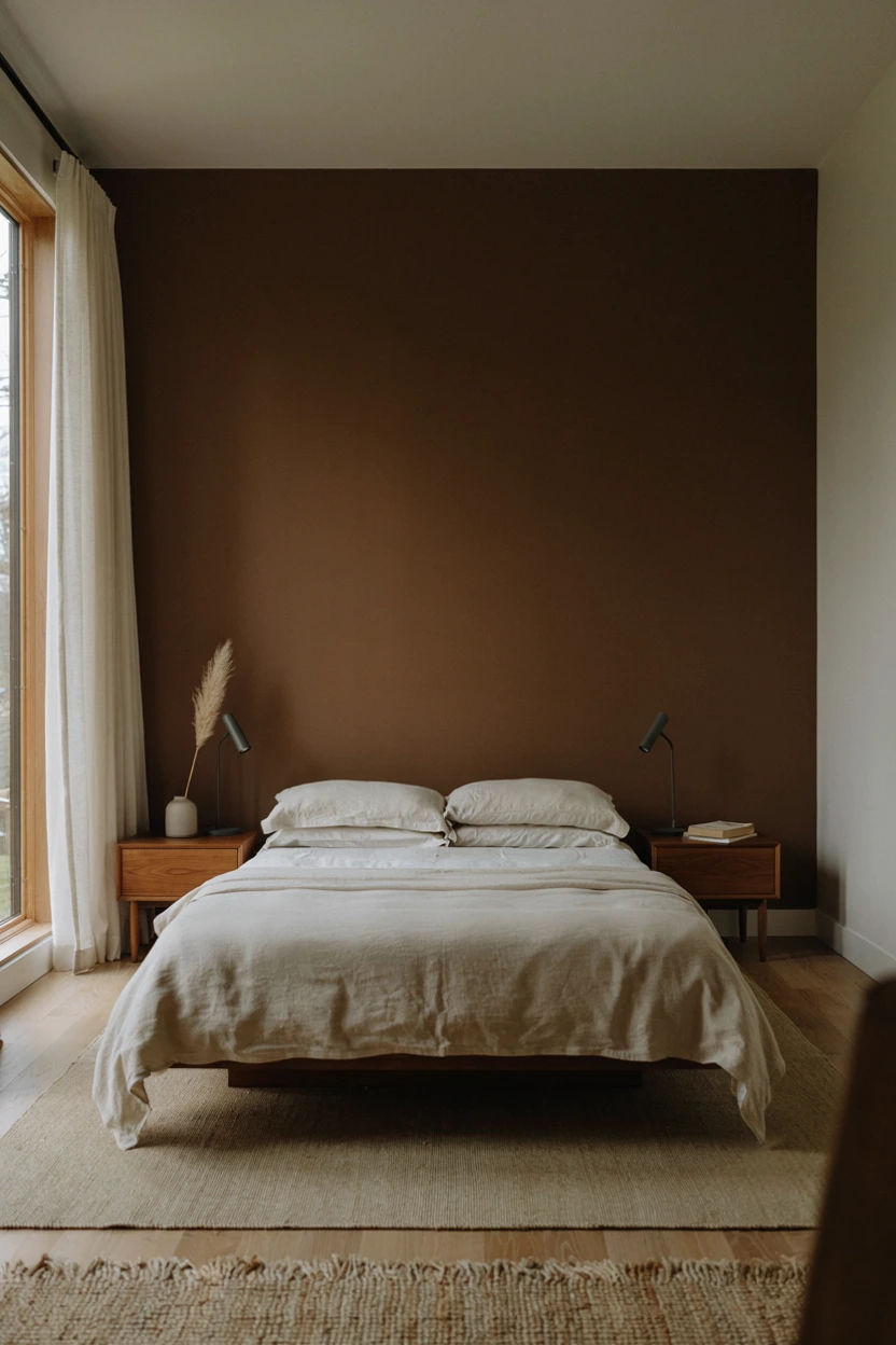 rich chocolate accent walls
