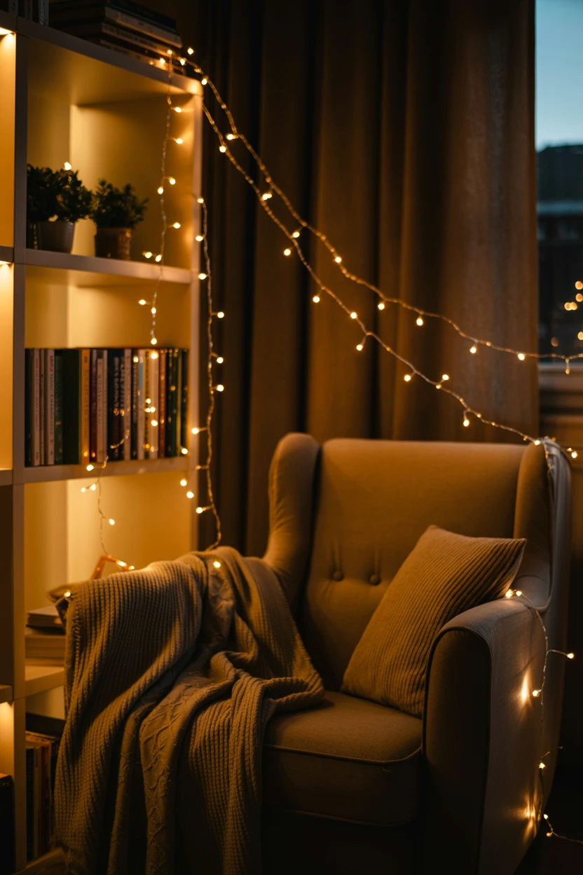 soft ambient fairy lights