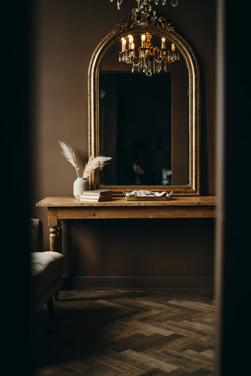 antique gold mirrors