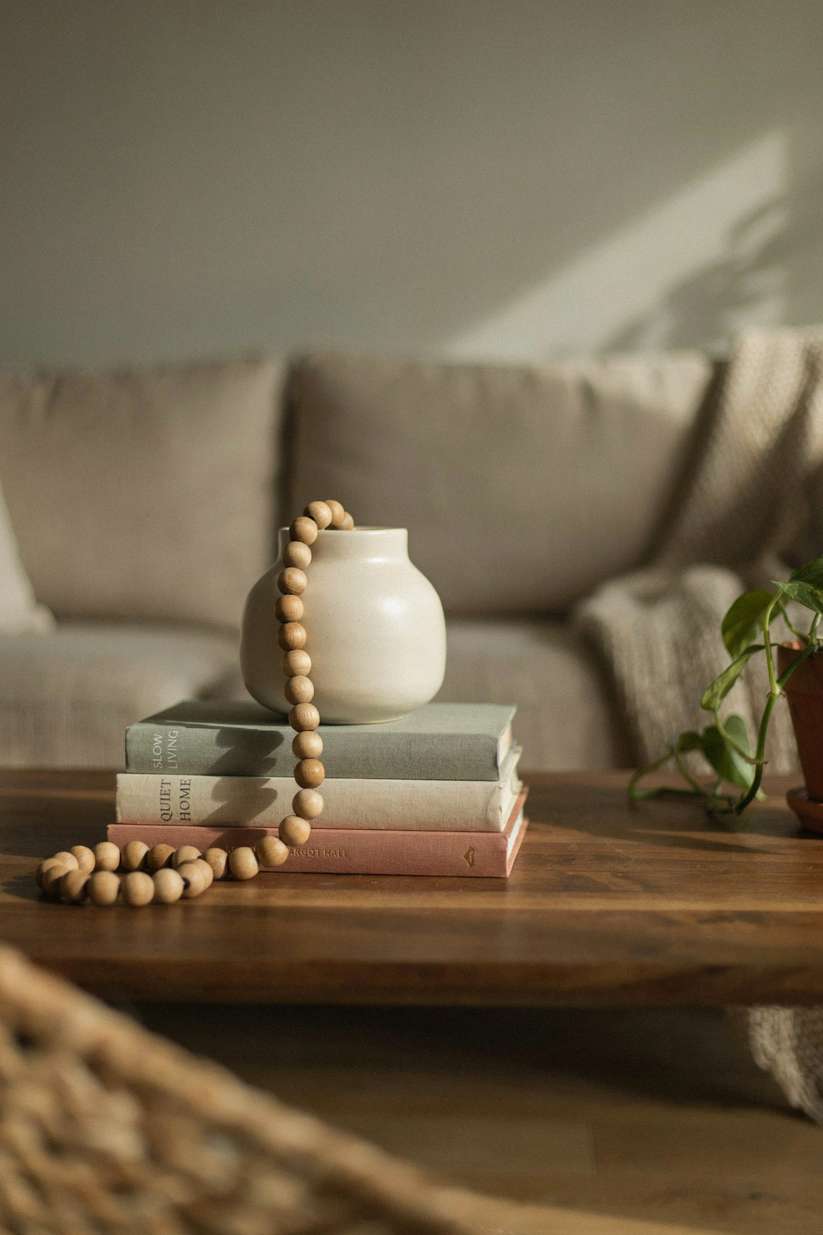 beaded garland accents