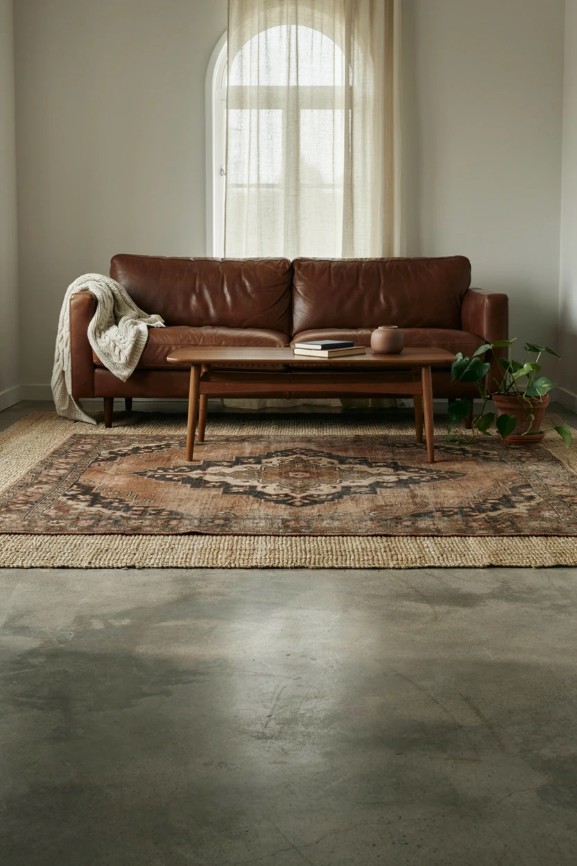 vintage rug layers