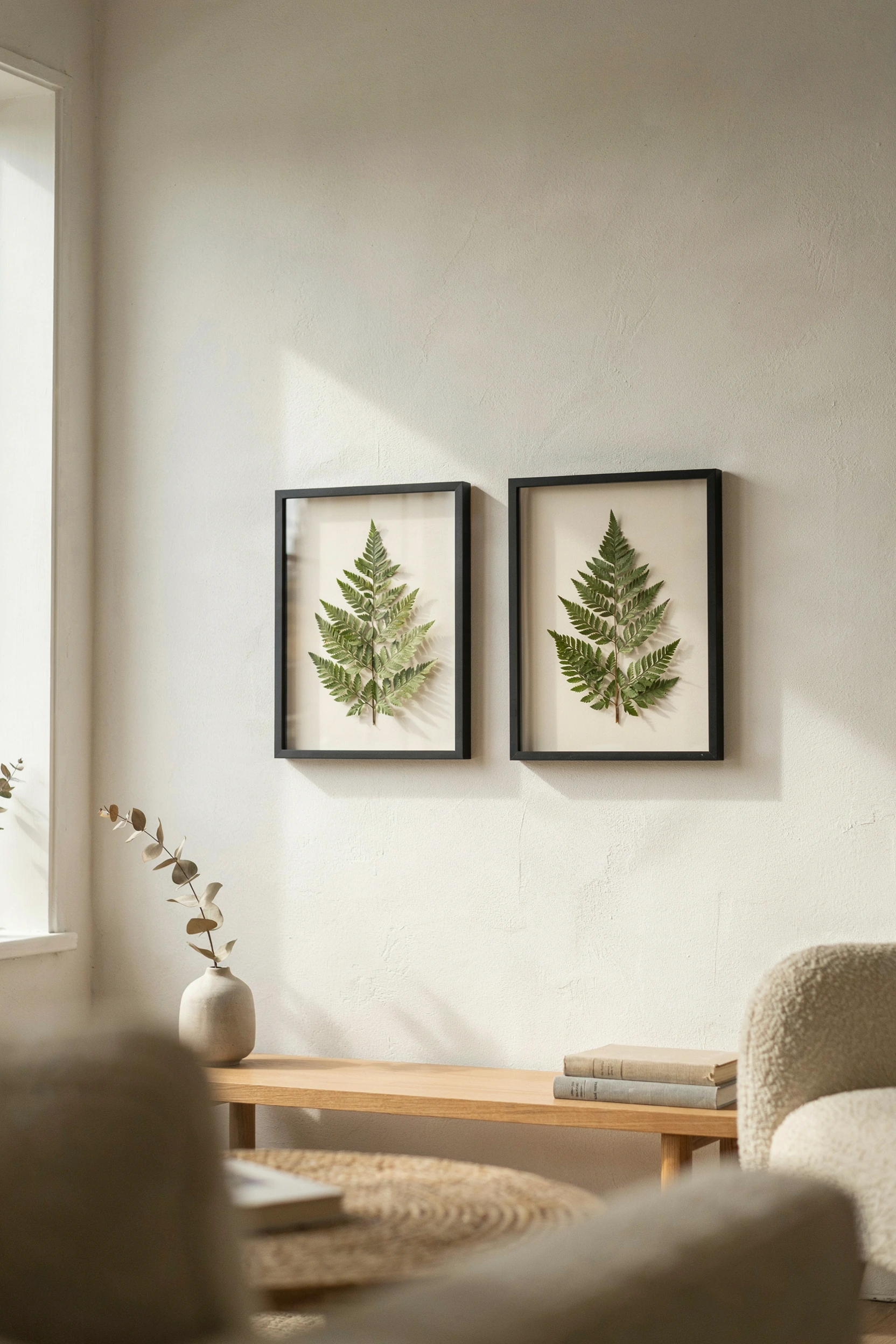 pressed fern frames