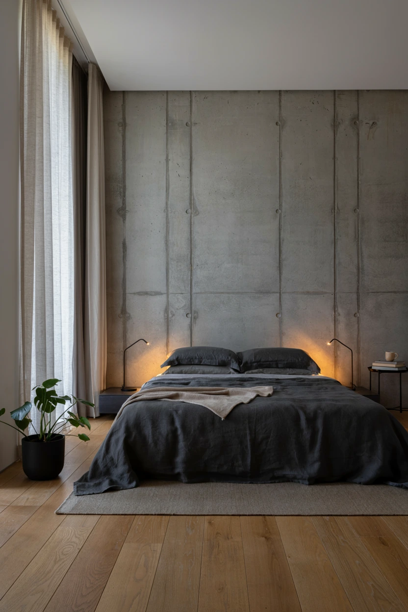 concrete accent walls