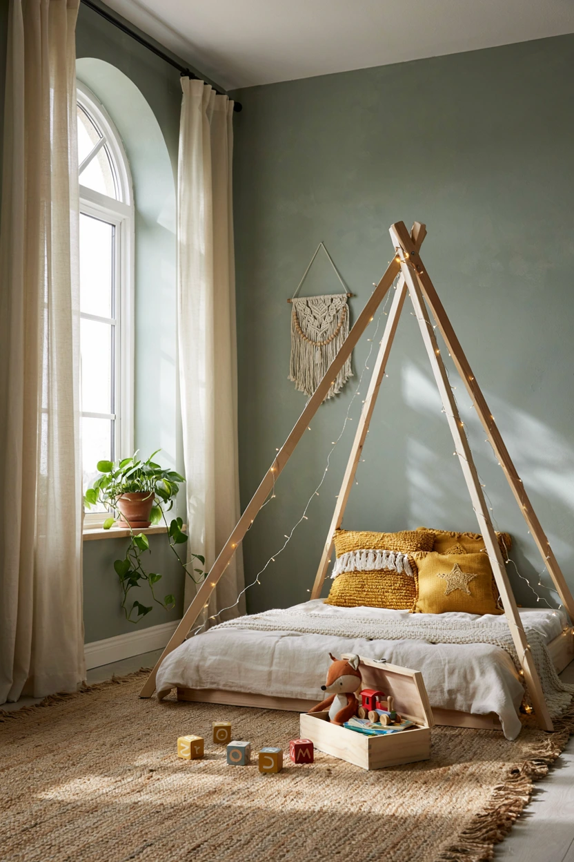 teepee frame toddler bed