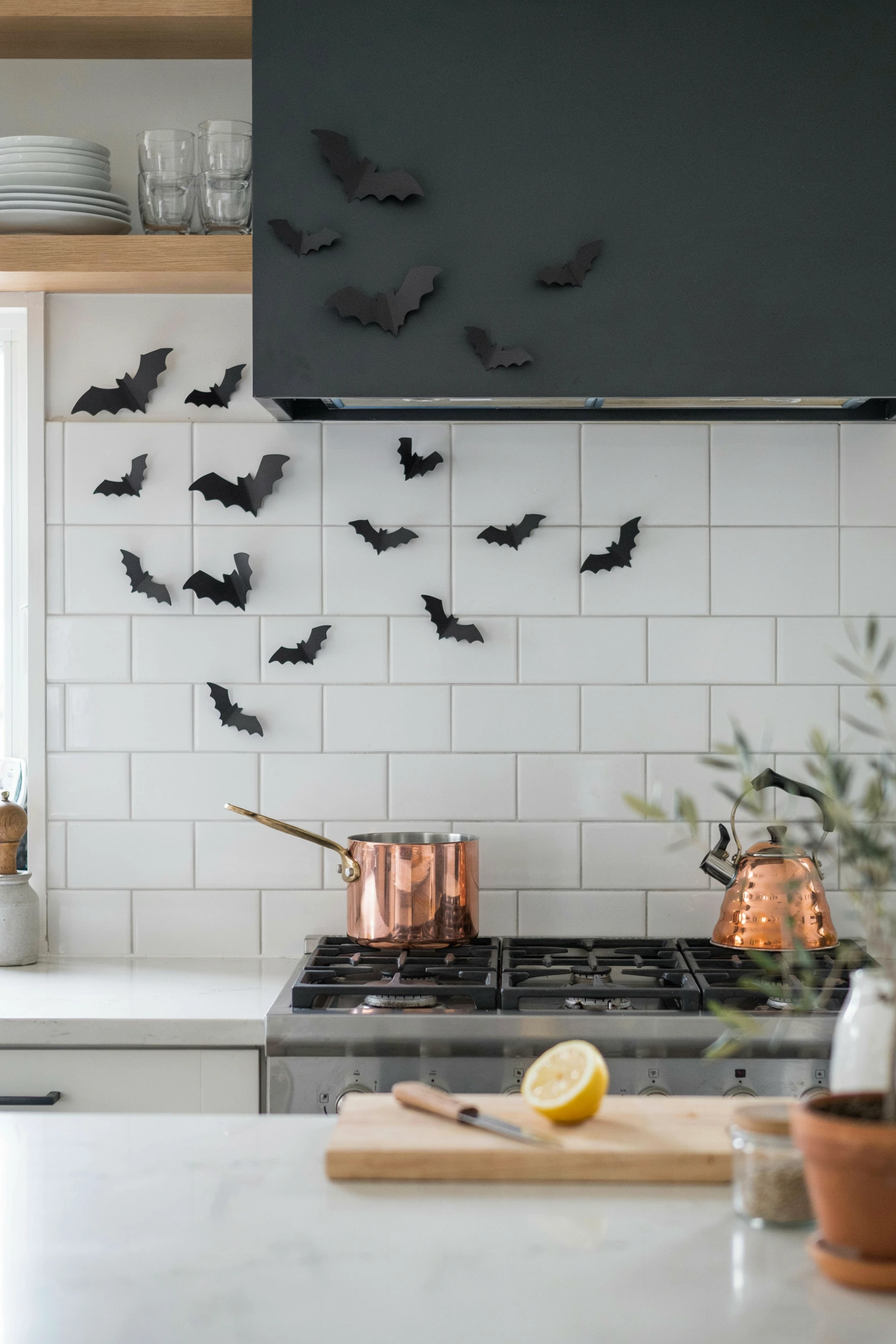 bat silhouette wall decals